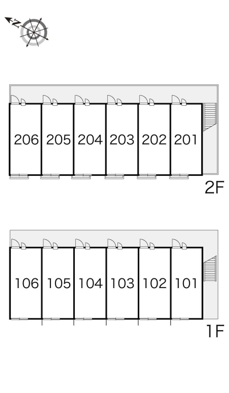 レオパレスエトワール 間取り配置図