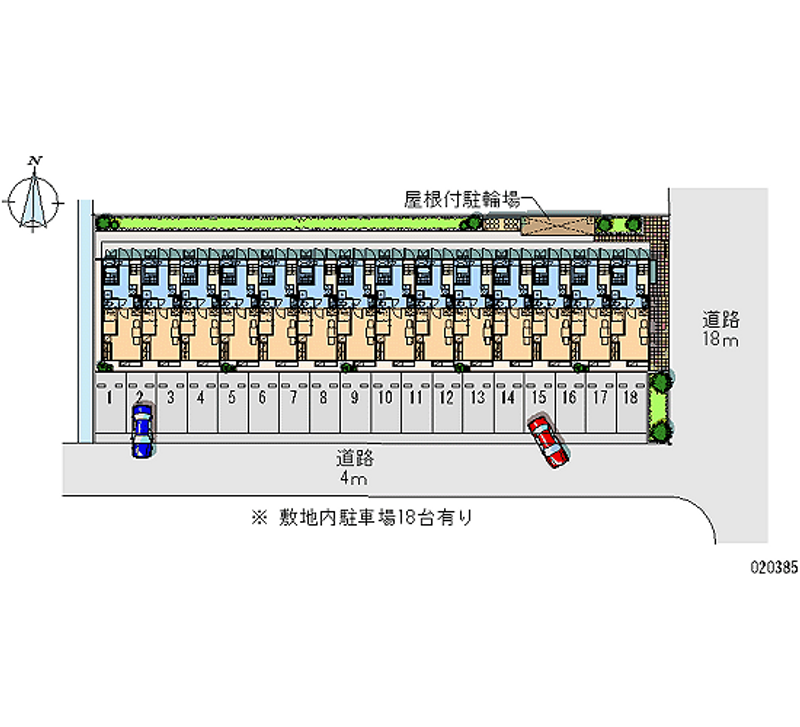 レオパレスフェアリー 月極駐車場