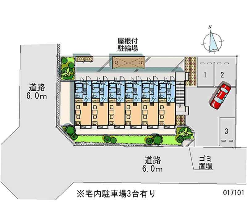 レオパレスヴァーグ 月極駐車場