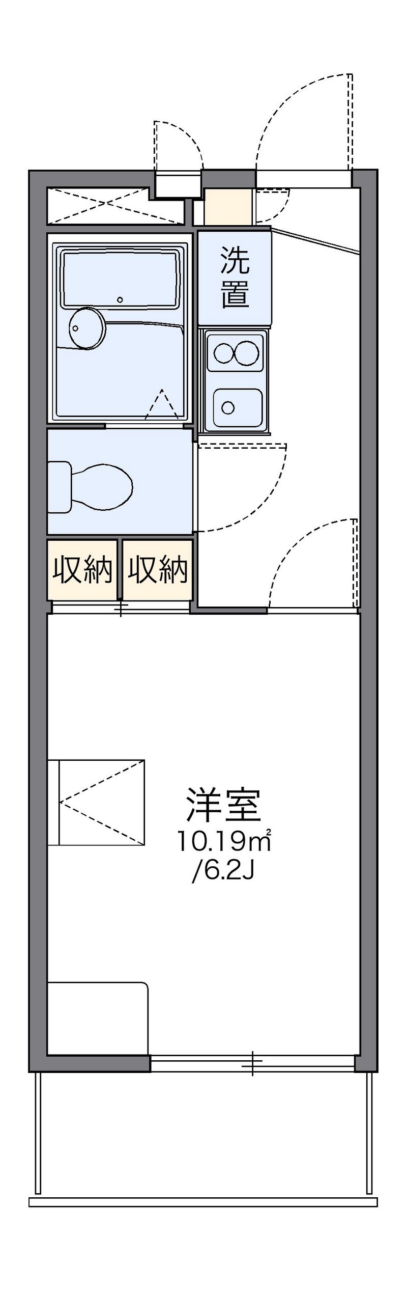 レオパレスアネックス２大橋 間取図