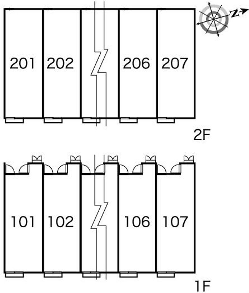 レオパレスガルボ 間取り配置図