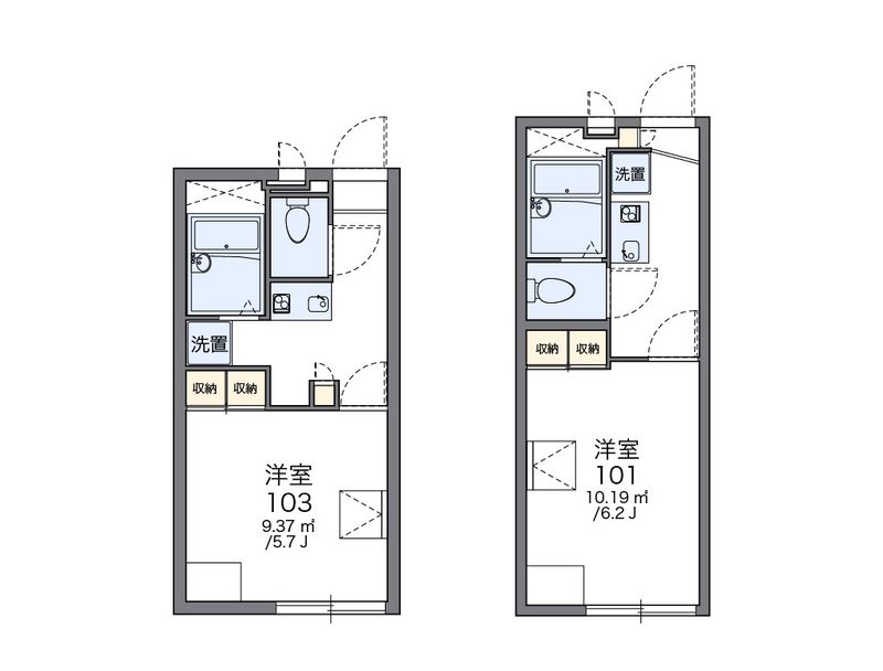 レオパレスカーサ　はなみずき 間取図