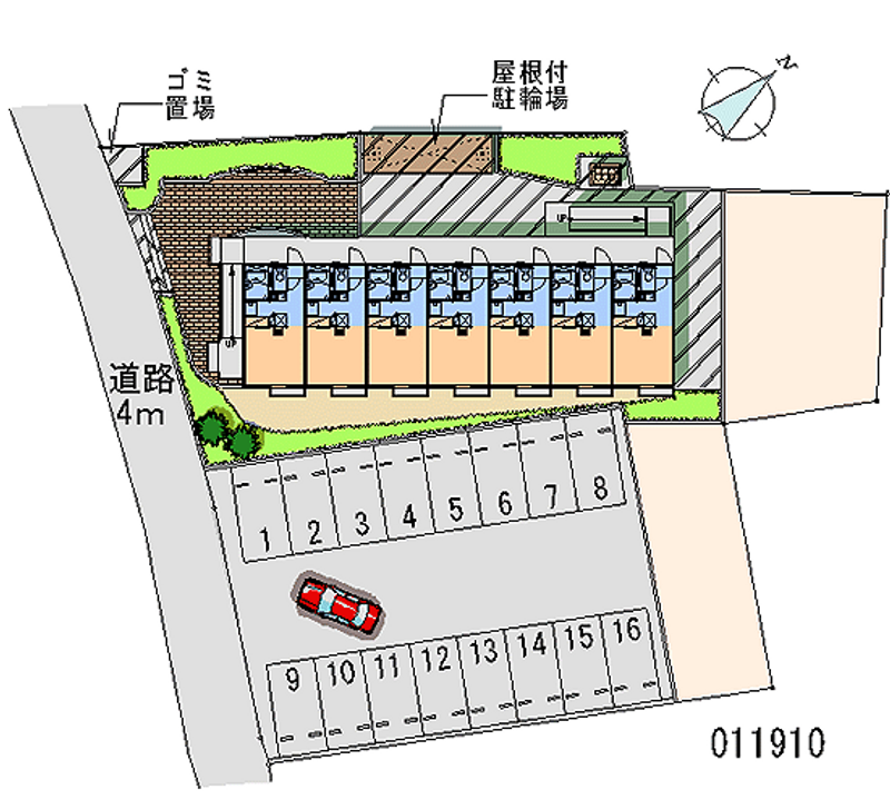 レオパレスルミエール 月極駐車場