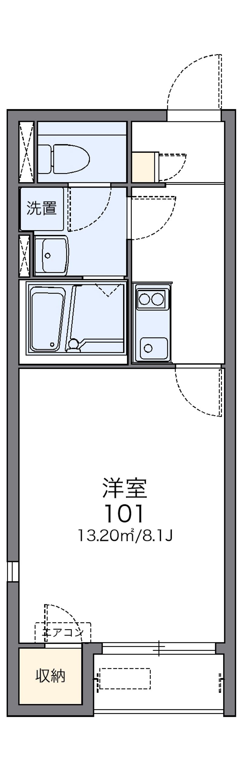 レオネクストＯＫＡＤＡⅡ 間取図