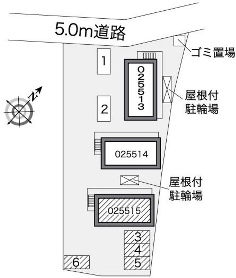 レオパレス市沢迎賓館Ⅲ 配置図
