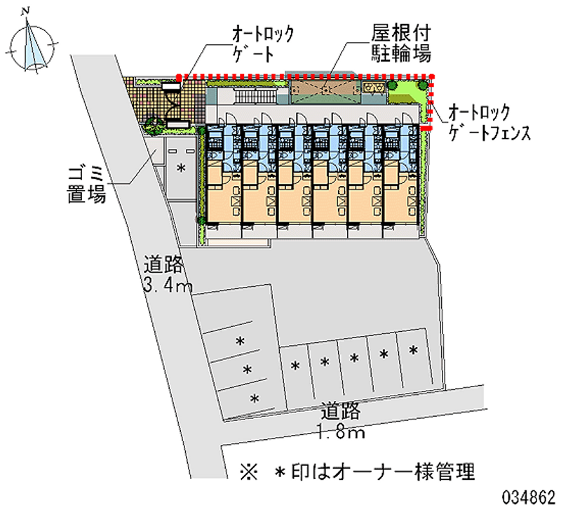 レオパレスドミールⅢ 区画図