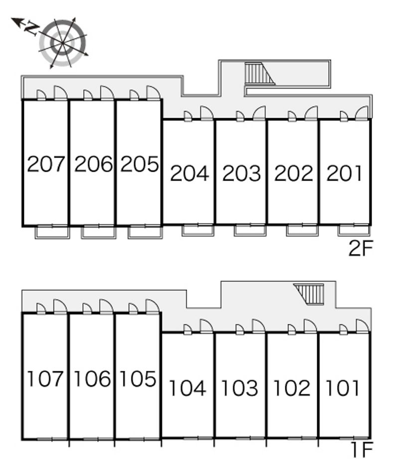 レオパレスコンフォート 間取配置図