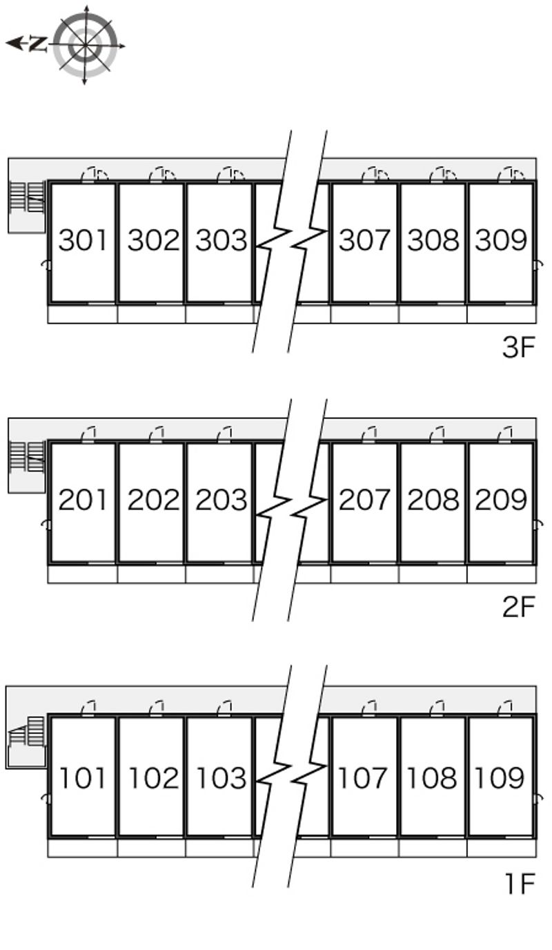 レオネクストグリーンウッド 間取配置図