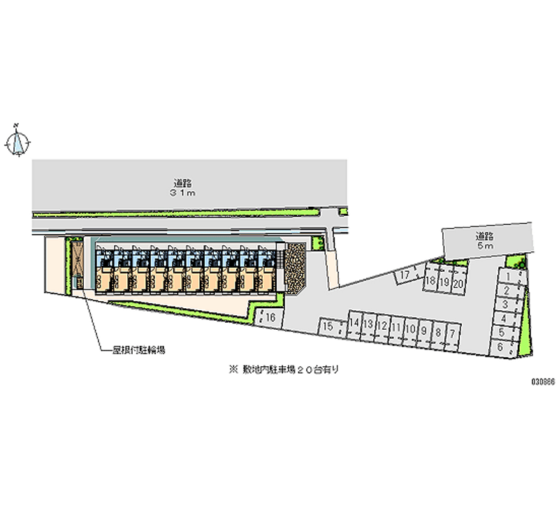 30866 Monthly parking lot