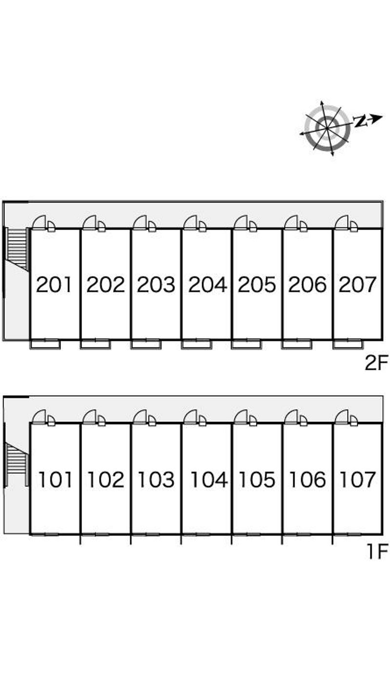 レオパレスファームフィールド 間取り配置図