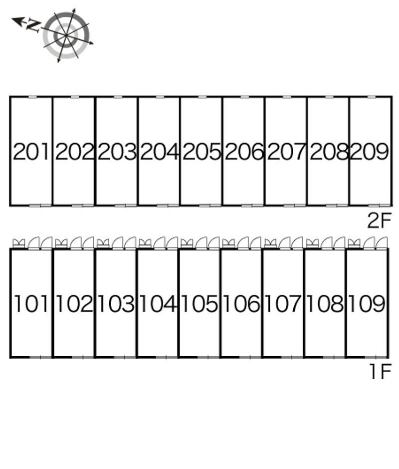 レオパレスノベルティ 間取配置図
