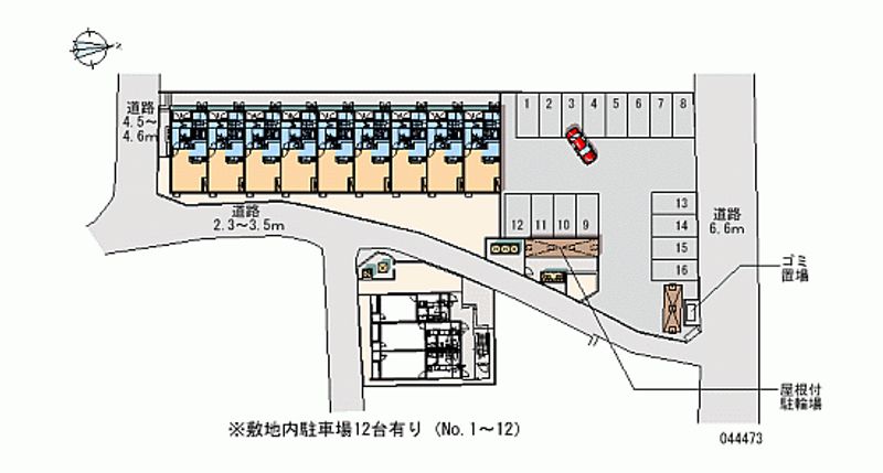 レオネクストエアル 月極駐車場