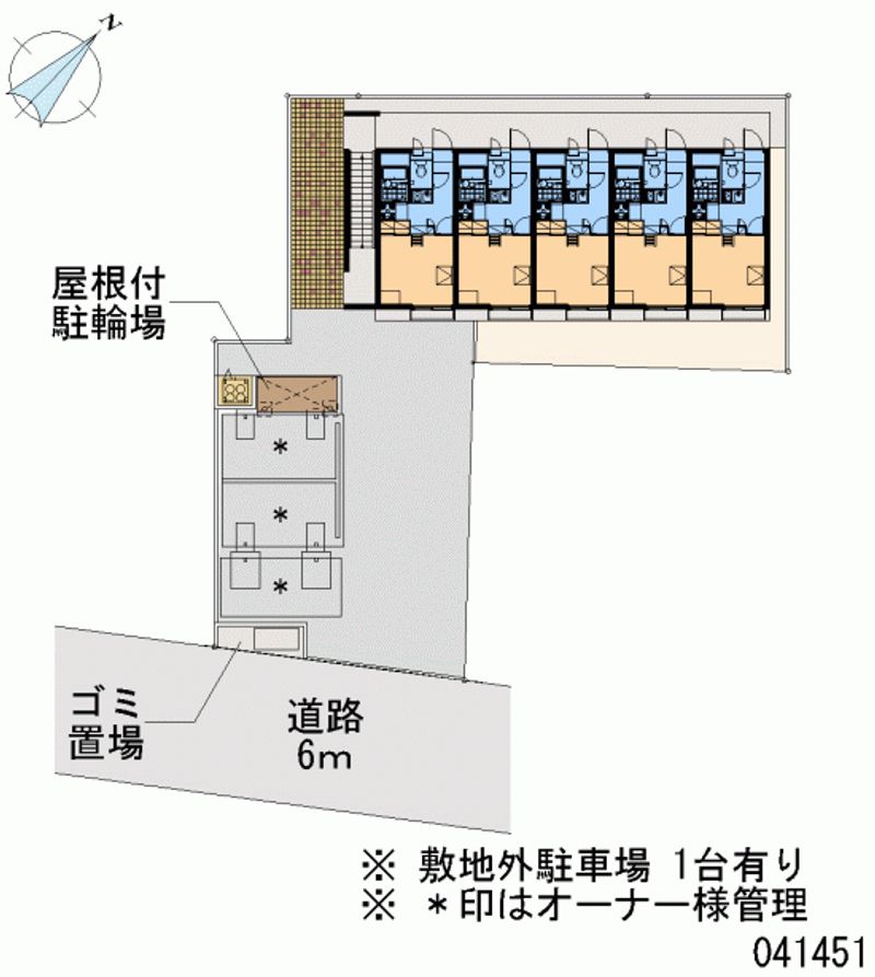 レオパレスアーバンコート東大沢 区画図