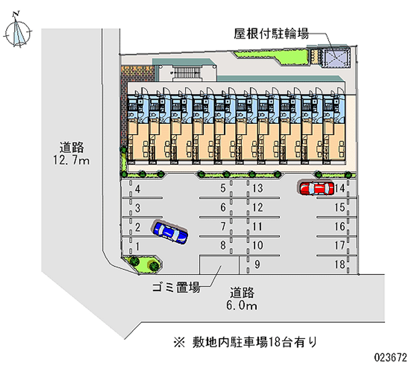 23672 Monthly parking lot