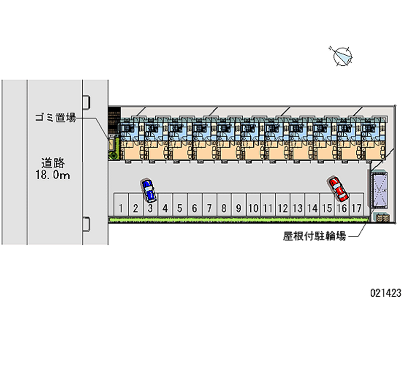 21423 Monthly parking lot