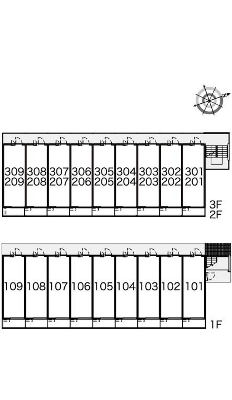 レオパレス柳 間取り配置図