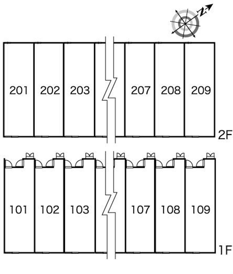 レオパレス飛鳥 間取配置図