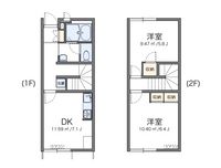 レオパレスブリリアントレーヴ 間取り図