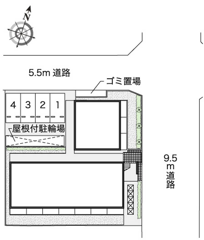 レオパレスＫＡＺＵ 配置図