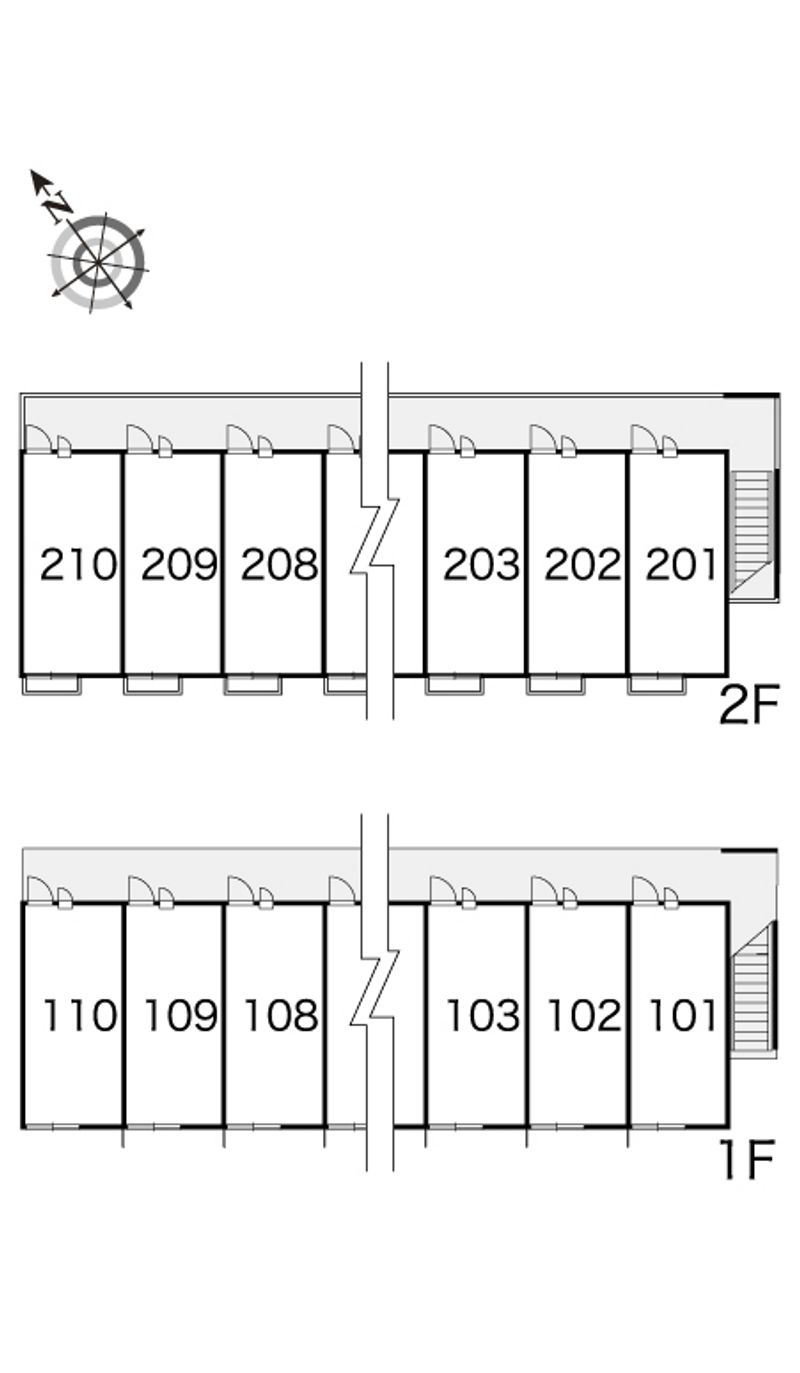 レオパレスセレッソ 間取配置図