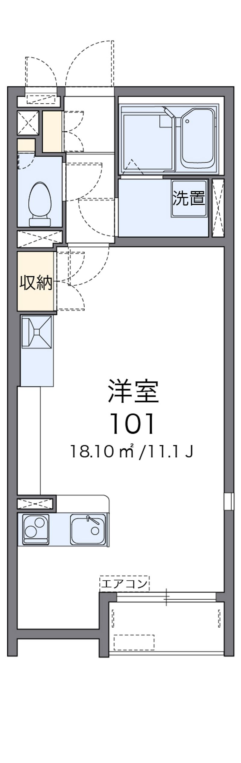 レオネクストレスポワール　砺波 間取図