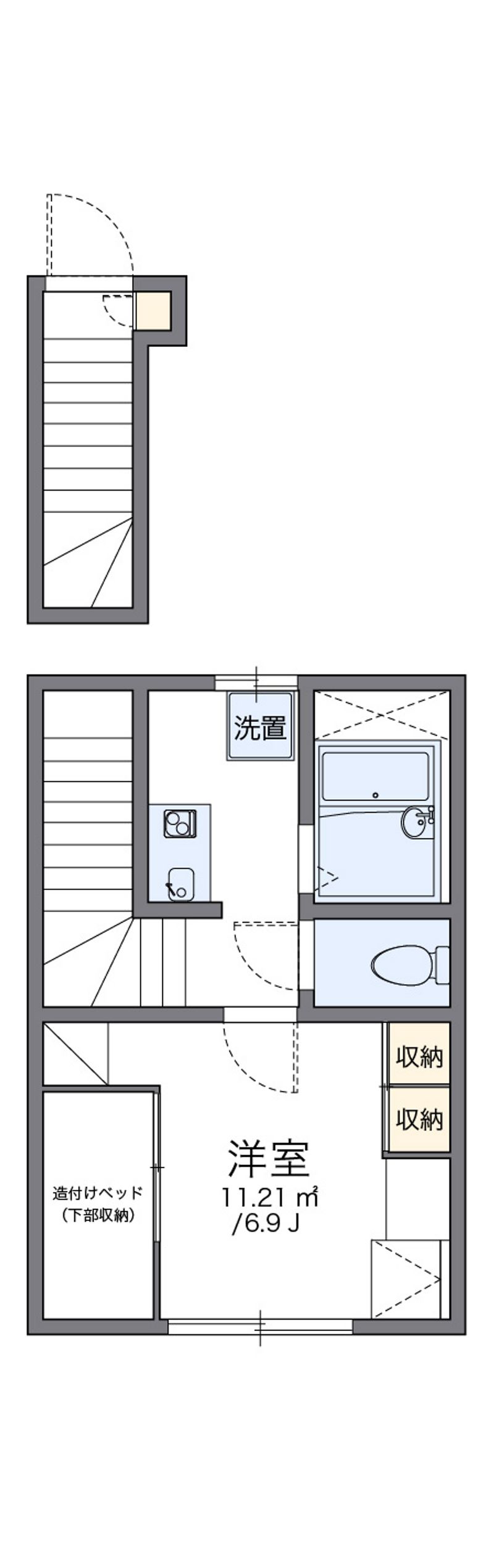 レオパレスサンロード 間取図