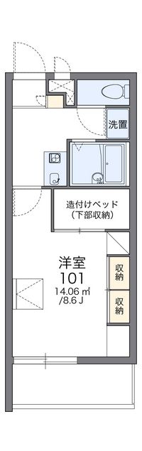 レオパレスコンフォール大垣 間取り図