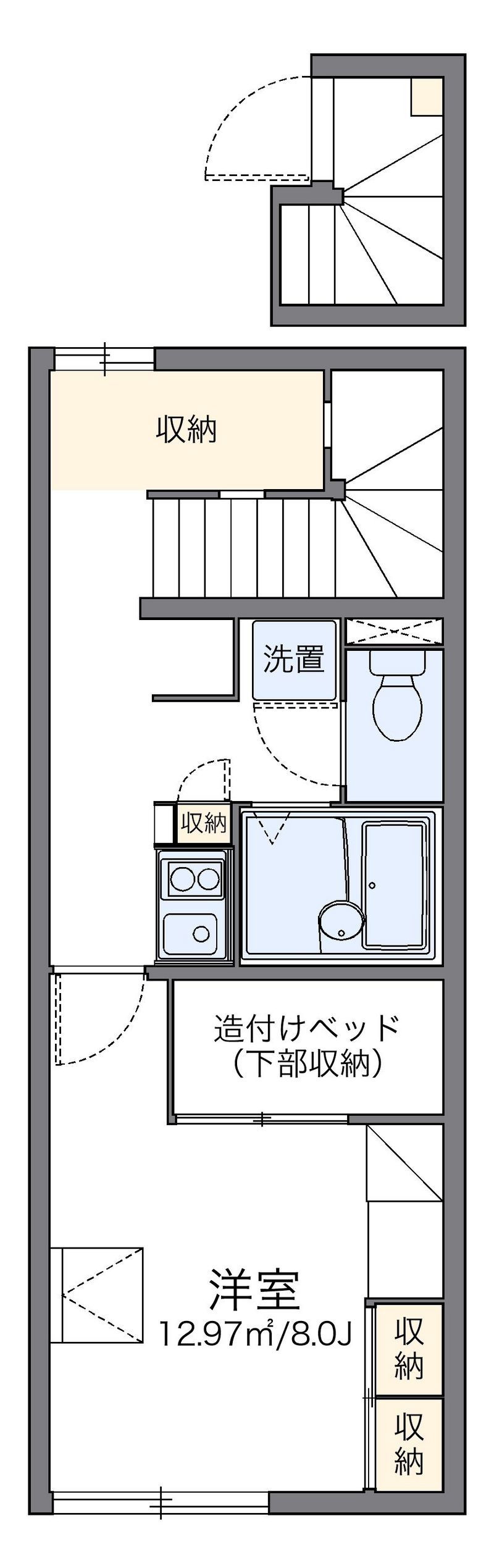 レオパレスコンフォール 間取図