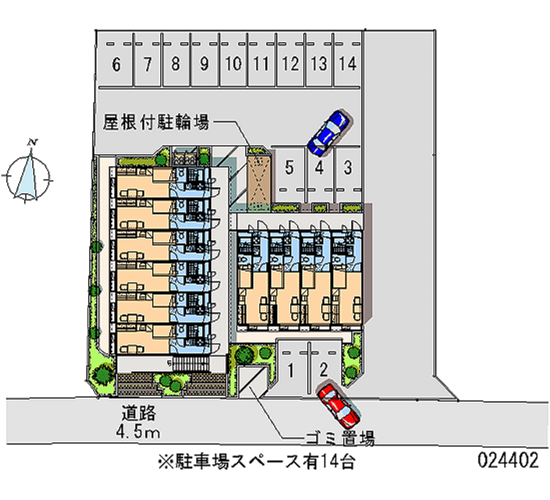 レオパレスヴィヴァルディ 区画図