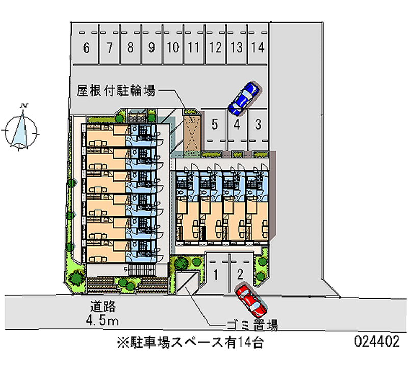 レオパレスヴィヴァルディ 月極駐車場