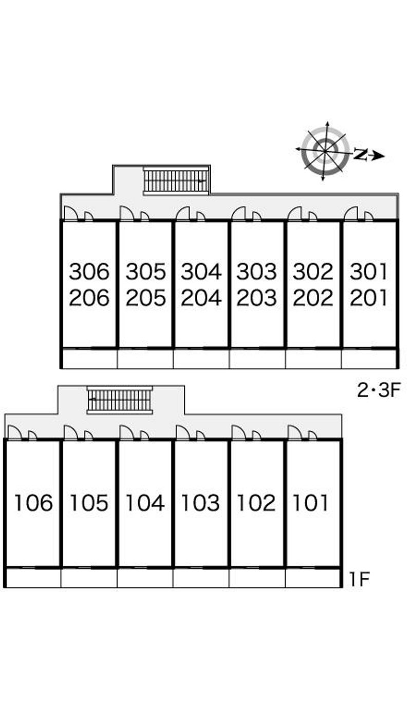レオパレススワニエ 間取配置図