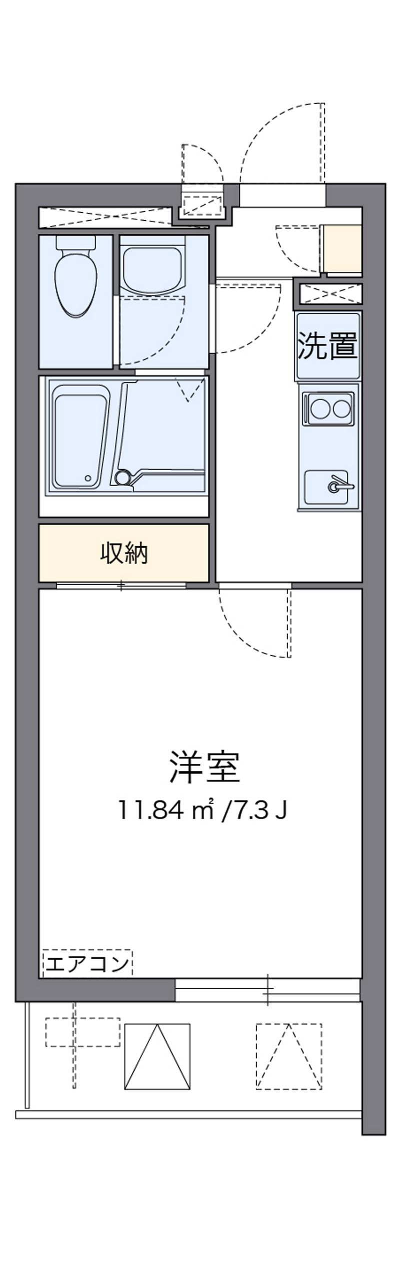 クレイノ善進本町 間取図