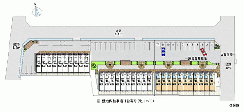 レオパレスラダックＡ 月極駐車場