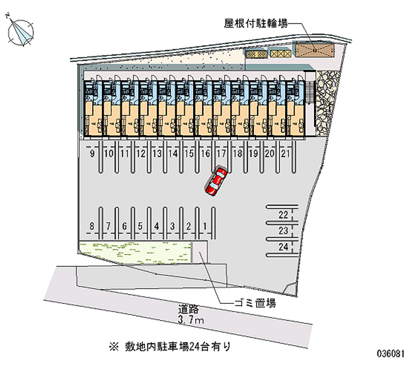 36081 Monthly parking lot