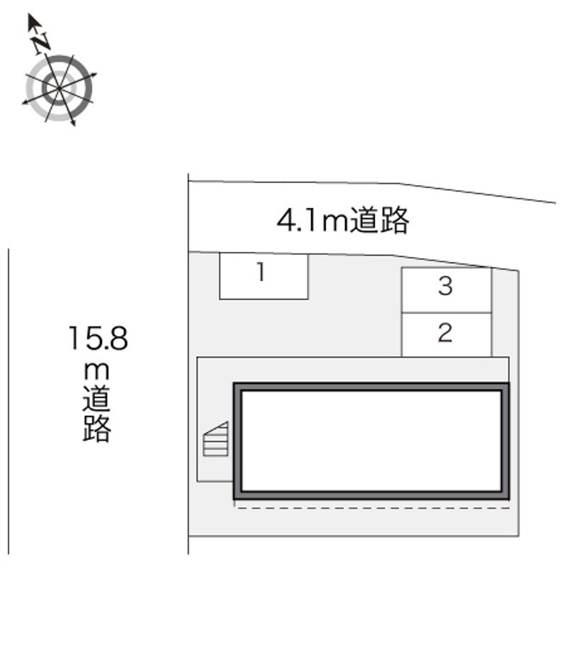 レオパレスサンシャイン南町 配置図