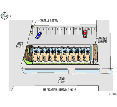 17985 Monthly parking lot