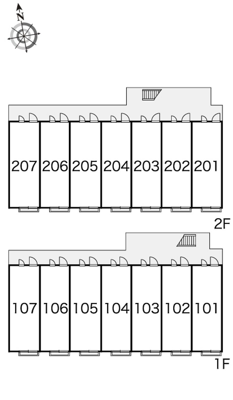 レオパレスＯＳＡＫＡ 間取配置図