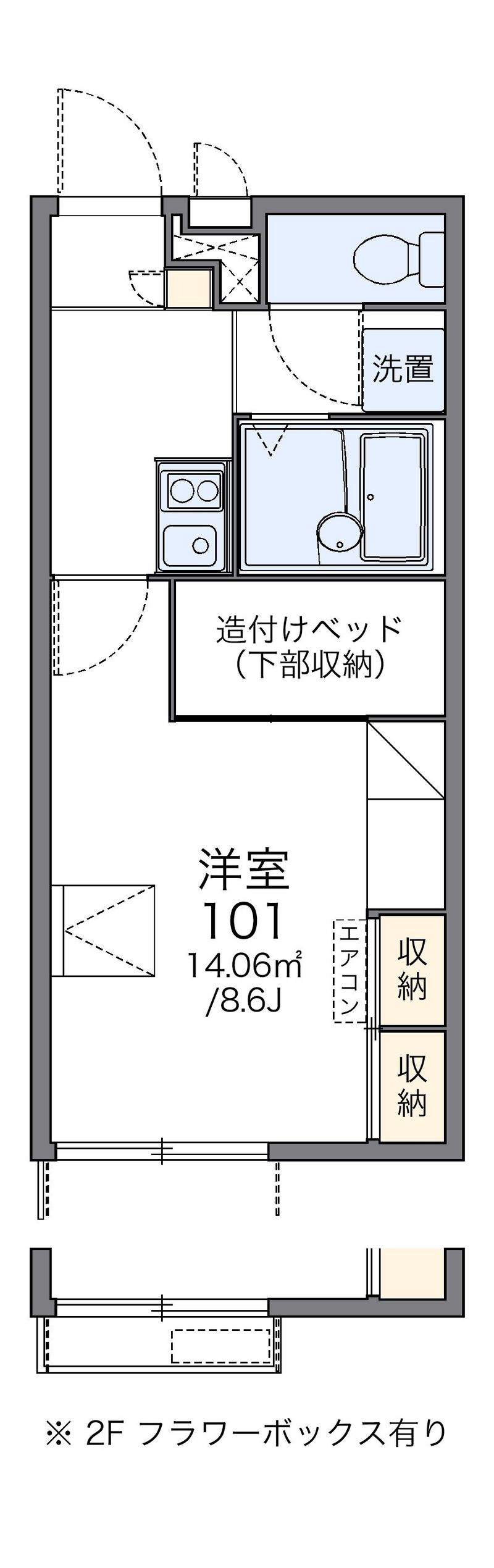 レオパレスＦＯＲＥＶＥＲ 間取図