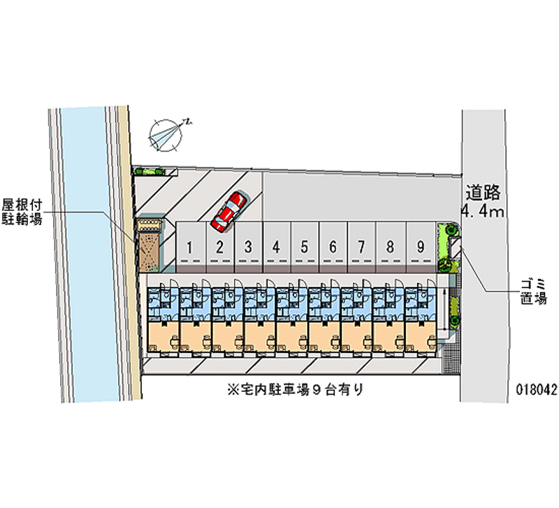 18042 Monthly parking lot