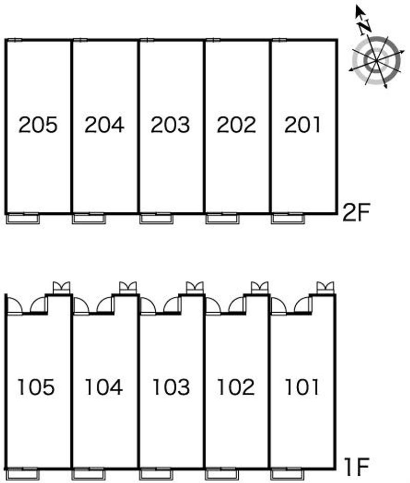 レオパレスコリーヌ 間取配置図