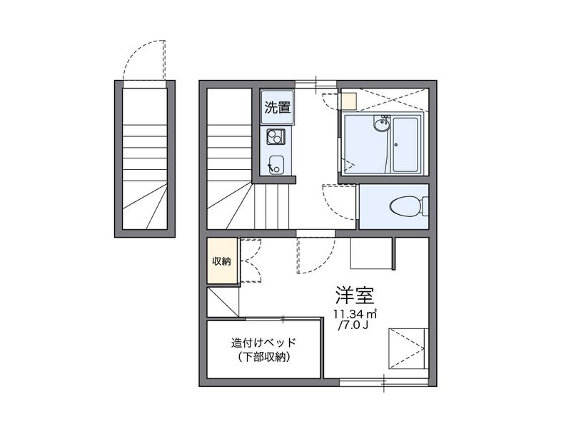 レオパレスＳＥＶＥＮＳＥＡ 間取図