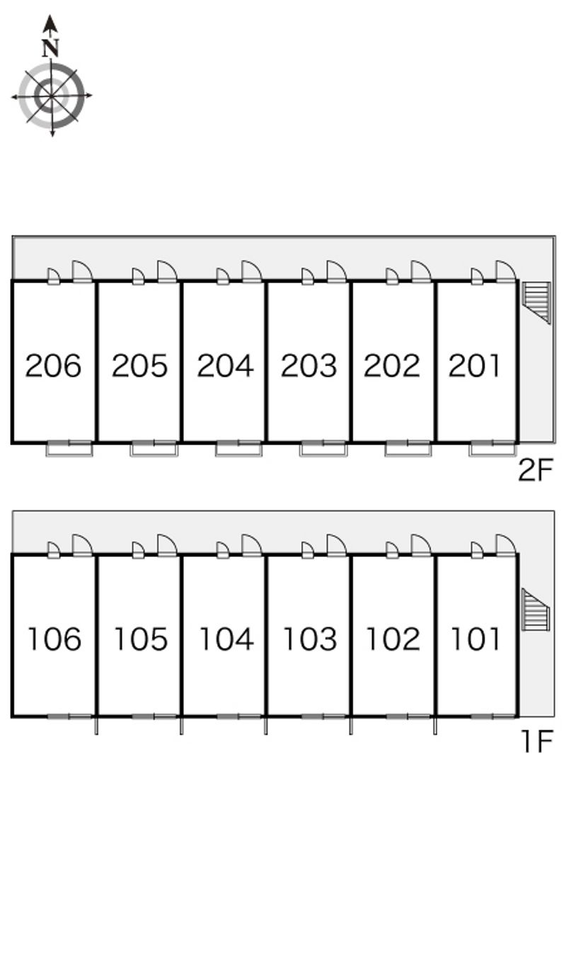 レオパレスべんとら 間取配置図