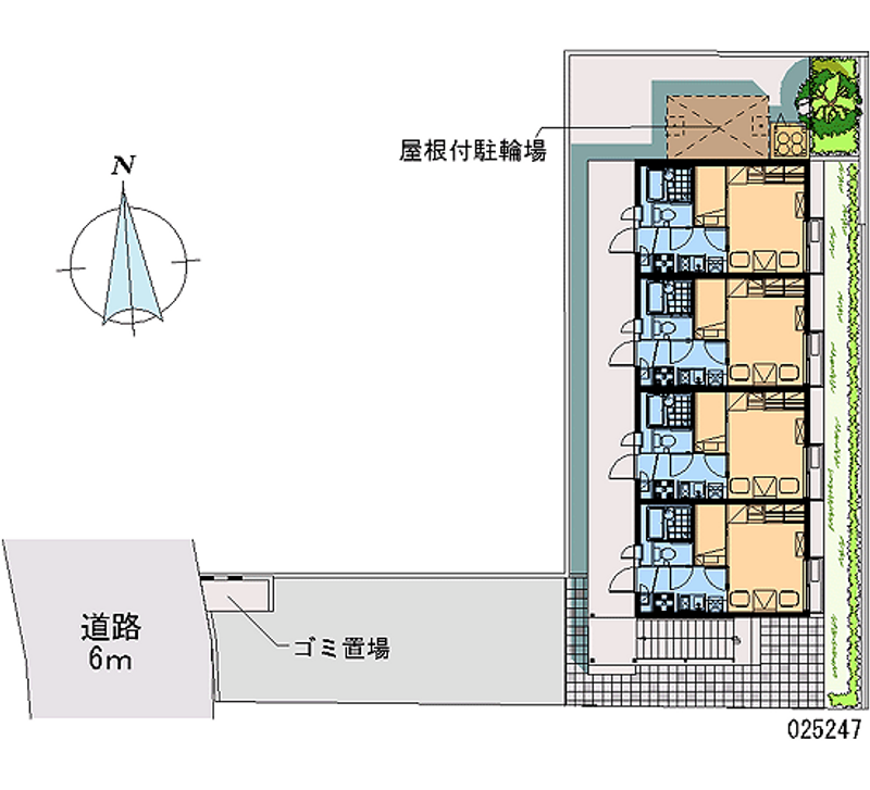 レオパレスＺＡⅠＯＮ 区画図