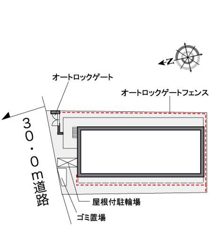 レオパレス東淡路ＷＥＳＴ 配置図