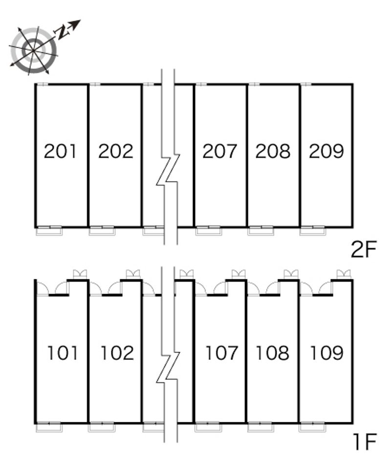 レオパレスワコー 間取配置図