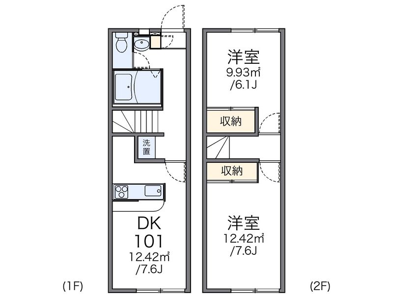 レオパレスフダザ 間取図