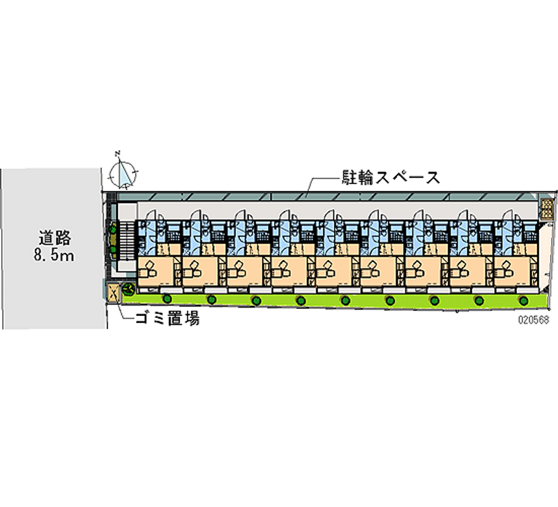 レオパレスふたあら 区画図
