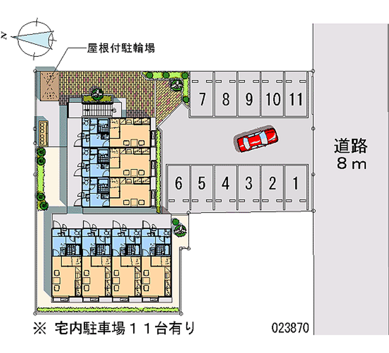 レオパレス辰＆圭 月極駐車場