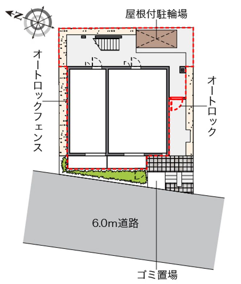 クレイノハピネス北綾瀬 配置図