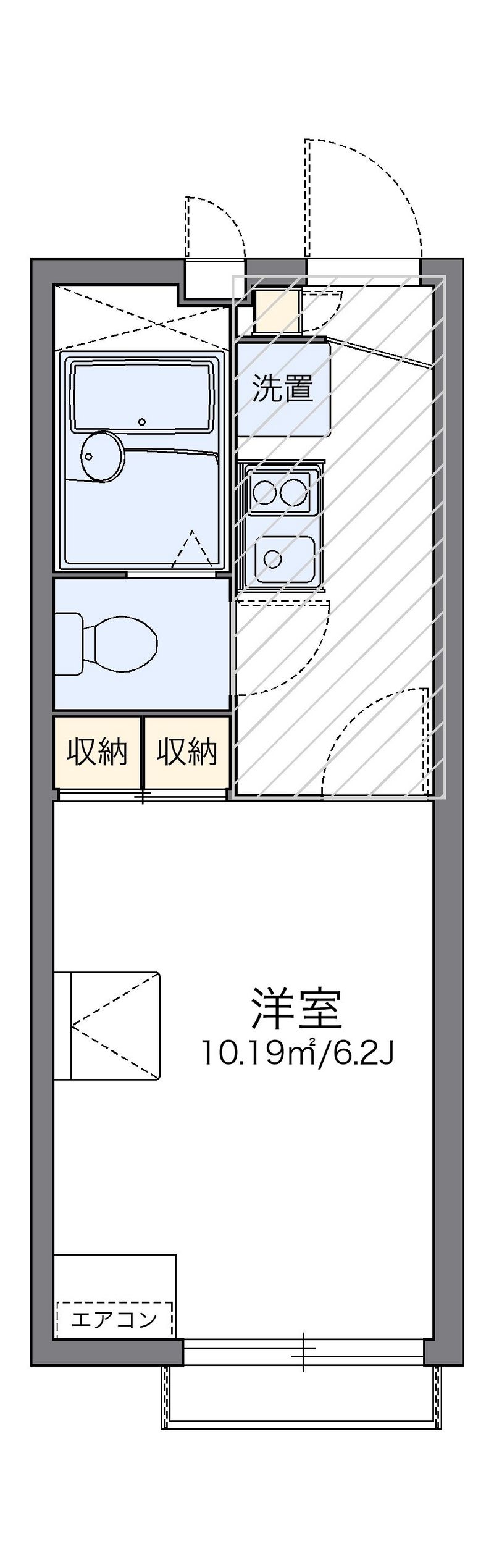レオパレスカメリアⅢ 間取図